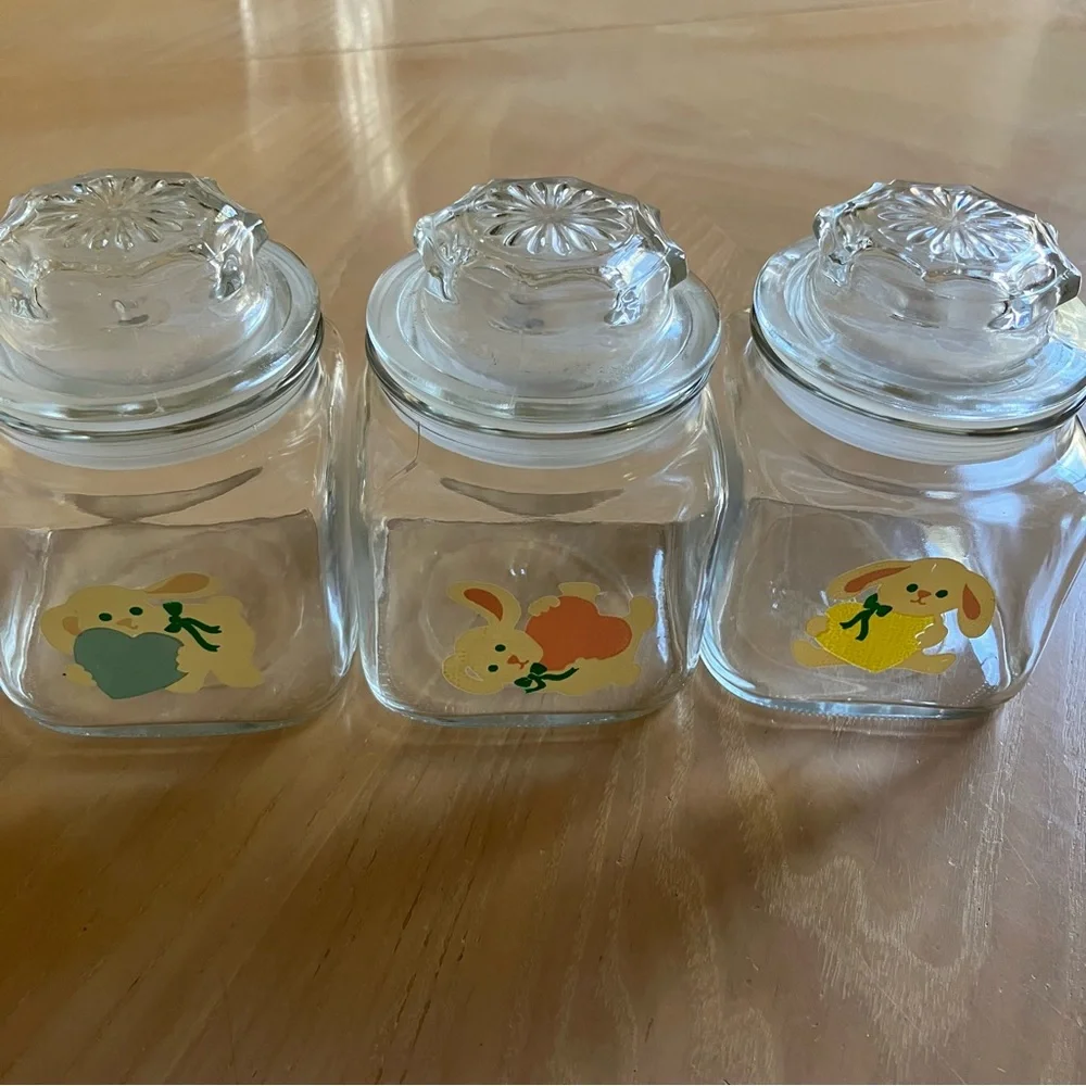 Glass Nursery Jars (Set of 3)